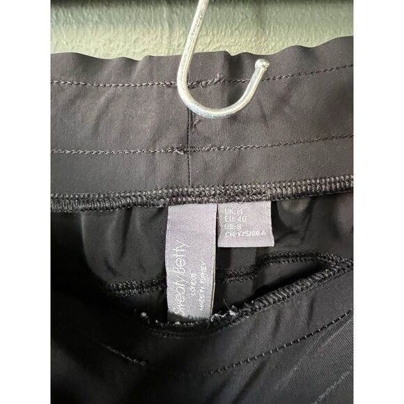 Sweaty Betty Black Athletic Cropped Pants w/ Drawstring Size Medium - Picture 3 of 3